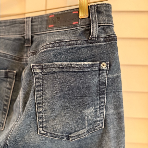 RAFFAELLO ROSSI Dark Blue Straight Leg Jeans Size EU 32 - Picture 9 of 14